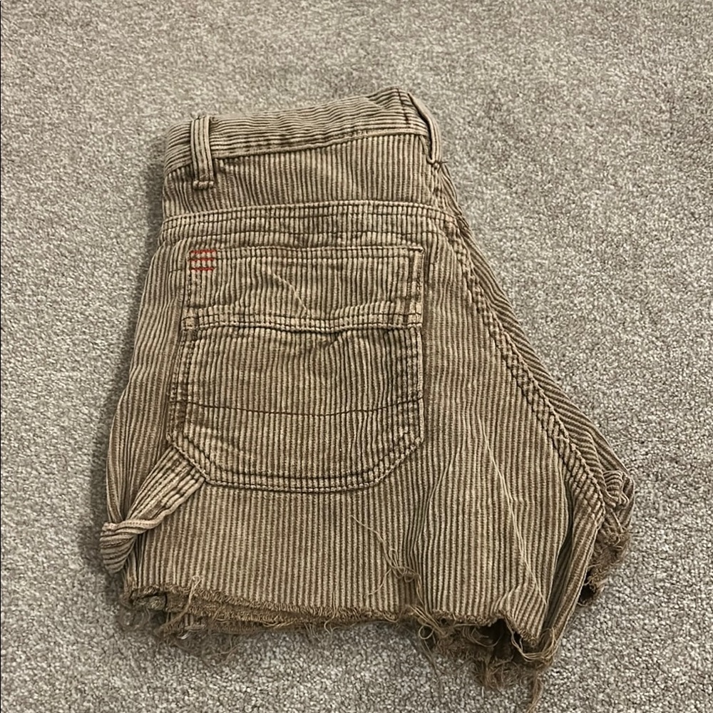 BDG Tan Corduroy Carpenter Shorts